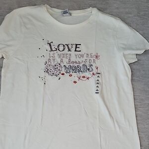 Old Navy Cream Tiny Fit Tee